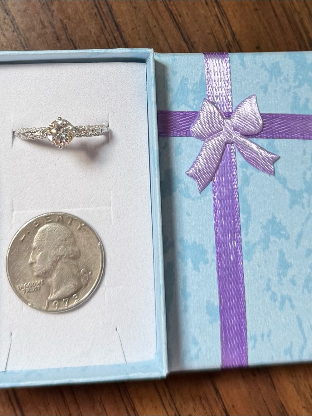 Moissanite ring